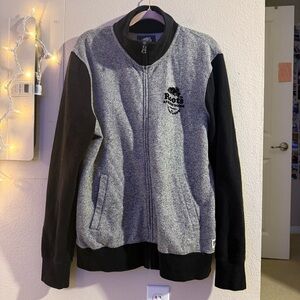 Roots Canada Black and Gray Varsity Style Zip Up